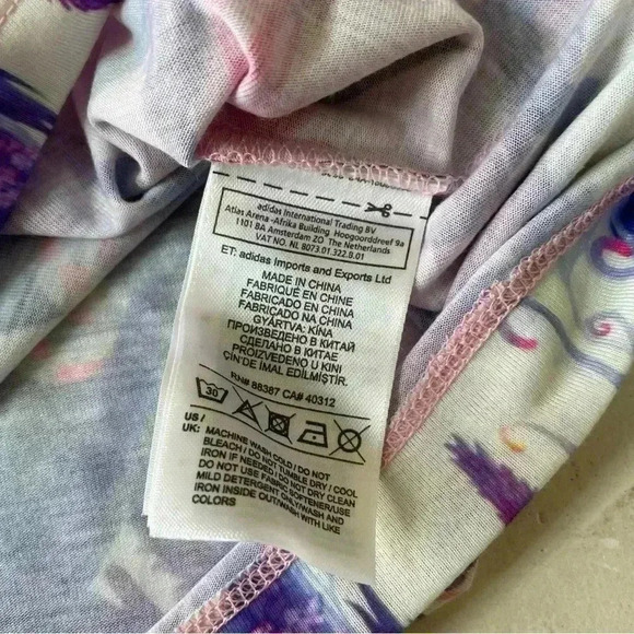 RARE Adidas Originals Florera Abstract Floral Trefoil Logo Tank Top Size M - Picture 8 of 10